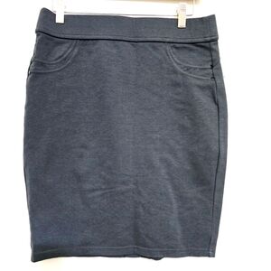 LIVERPOOL Classic Career Stretch Minimalist Knit Pencil Skirt 4 Dark Spruce